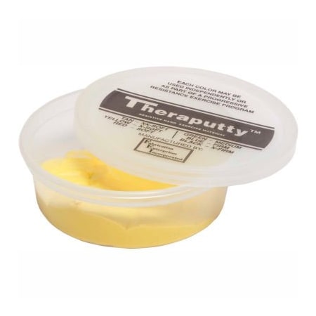 Fabrication Enterprises TheraPutty Plus Antimicrobial Exercise Putty, Yellow, 4 Ounce, X-Soft 263615